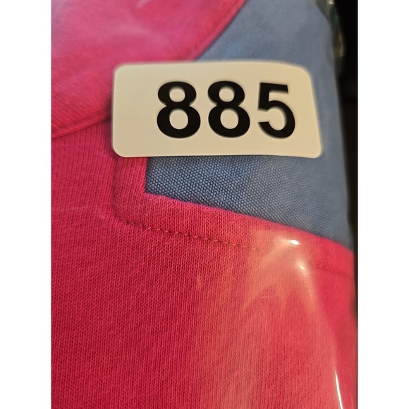 Vineyard Vines Womens Medium Pullover Quarter Zip w/Pink Striped & Blue Shoulder - Picture 9 of 9